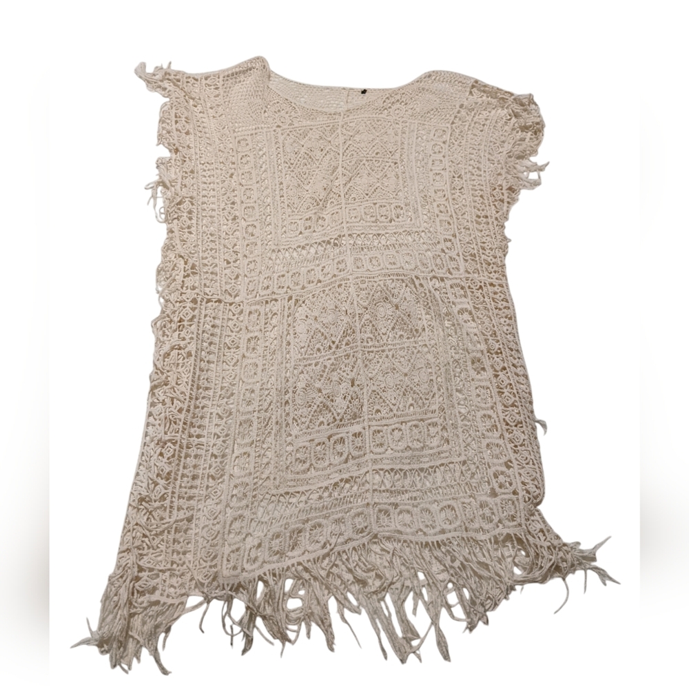 Crochet Fringe Top Boho Tassel Festival